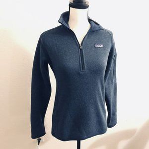 New with tags Patagonia Women's Better Sweater® 1/4-Zip Fleece SMALL new navy